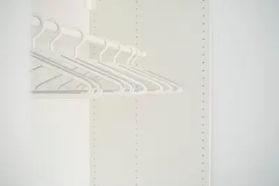 a drawing of a closet with white shelves at APARTMENT BEACH PICASSO in Sant Adria de Besos