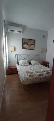 a bedroom with two beds in a room at A Home in Barcelona in Barcelona
