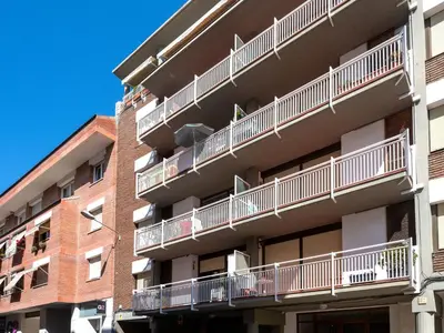 an apartment building with balconies on the side of it at Apartment Zodiak by Interhome in Pineda de Mar
