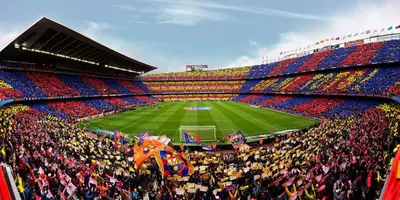a crowd of people in a stadium watching a soccer game at 52PAR1012 - Magnific 3BR Apartment in Paralel in Barcelona