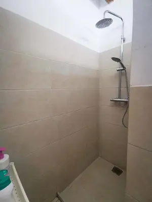 a bathroom with a shower with a shower head at VL51 in Barcelona