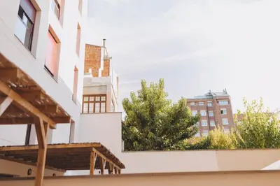 a view from the balcony of a building at The Orbit Apartments in Barcelona