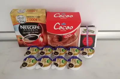 a group of cookies and donuts in a refrigerator at Apartamento P1 30min Sagrada Familia, 10 min playa in Badalona