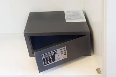 a microwave oven sitting on top of a wall at Canela Homes BARCELONA UNIVERSITAT in Barcelona