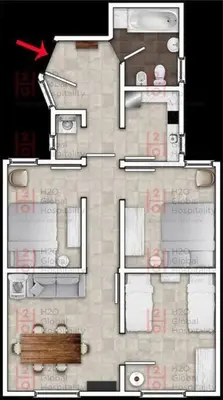 a floor plan of a house with at Canela Homes BARCELONA LESSEPS in Barcelona
