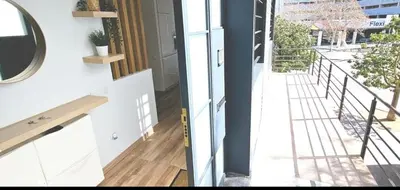 an open hallway with a view of a balcony at apartamento premium muy cerca ciudad Barcelona in Badalona
