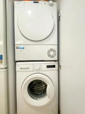 a washer and dryer in a small room at Boutique Llobregat in Hospitalet de Llobregat