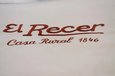 a close up of a sign that reads a reaper caasanaural at El Recer in Sant Pau dʼOrdal