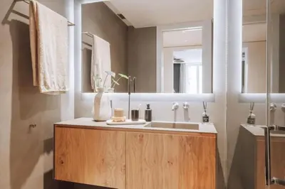 a bedroom with a bed and a large window at Kele - 1 bedroom and swimming pool in Passeig de Gracia in Barcelona