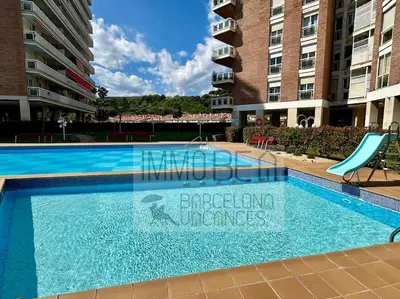 a large swimming pool in front of a building at BV-SV-002-Mediterrani in Sant Andreu de Llavaneres