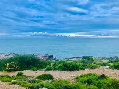 a view of the ocean from a beach at Sitges espectacular vista al mar in Sant Pere de Ribes