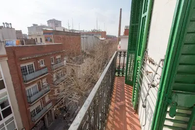 a view from the balcony of a building at The Sants's balcony in Barcelona