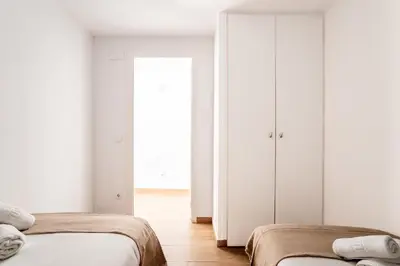 a bathroom with a toilet and a sink and a shower at The Collection Barcelona - Eixample 4BD 2BTh with private Terrace in Barcelona