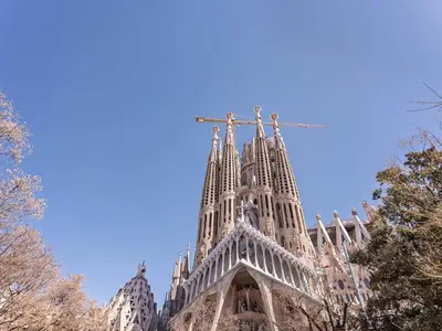 a view of the facade of a building at Apartment in Barcelona near the Beach in Barcelona