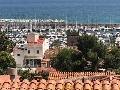 a view of a harbor with boats in the water at Holiday home Anexa in Masnou