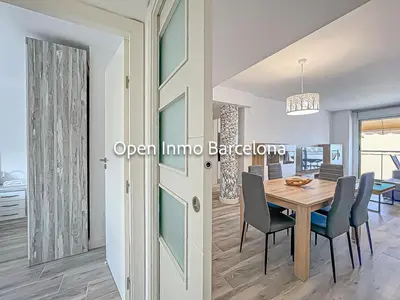 a dining room with a table and chairs at Apartamento marítimo en Cubelles - OI01958 in Cubelles