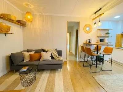 a living room with a couch and a table at Boutique Casanova in Barcelona