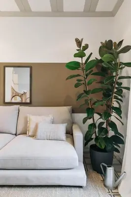 a bedroom with a large bed and a mirror at Veduto - 2 bedrooms in Eixample Esquerra in Barcelona