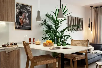 a bathroom with a sink and a toilet at Bintan - 1 bedroom and terrace in Gràcia in Barcelona