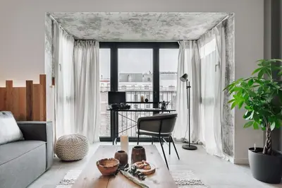 a bathroom with a toilet and a sink and a shower at Taull - 3 bedrooms in Eixample Esquerra in Barcelona