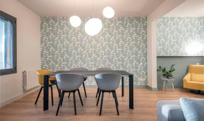 a dining room with a table and chairs at Central One bedroom apartment You Stylish Apartments in Barcelona