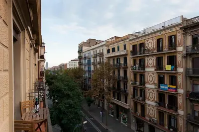 a view of a city street with buildings at 2582 - AB Sagrada Familia Marina in Barcelona