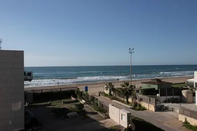a view of the beach from a building at Panoramic view Gavà Mar in Gavà