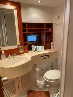 a bathroom with a sink and a toilet at Waterfront Cozy two bedrooms in Barcelona
