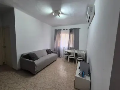 a living room with a couch and a table at Mary home in Barcelona