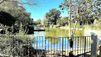 a view of a river from behind a fence at Oasis cerca de Barcelona in Sant Vicenç de Montalt