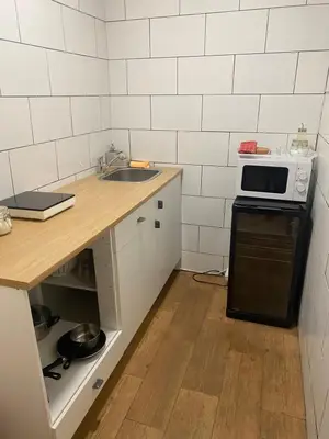 a small kitchen with a sink and a stove at Barcelona Home in Barcelona