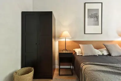 a bathroom with a sink and a shower at Arlet - 4 bedrooms in Eixample Dreta in Barcelona