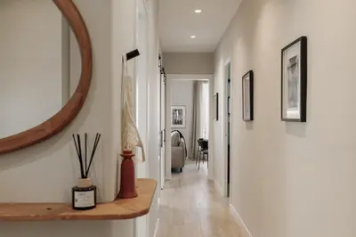 a bathroom with a toilet and a sink at Davut - 3 bedrooms and office in Eixample Esquerra in Barcelona