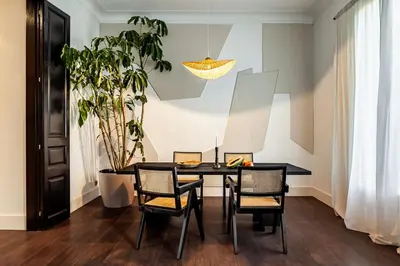 a living room with a couch and a coffee table at Depok - 2 bedrooms and balcony in Eixample Dreta in Barcelona