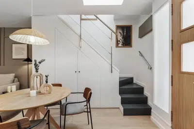 a bathroom with a sink and a shower at Monterrico - 2 bedrooms and terrace in Gràcia in Barcelona
