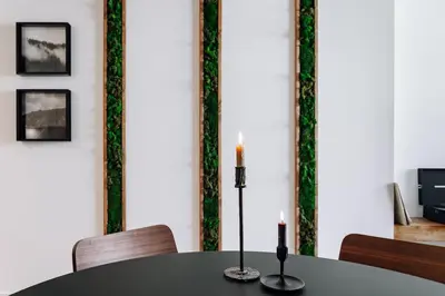 a dining room with a table and a mirror at Lescun - 2 bedrooms in Eixample Esquerra in Barcelona