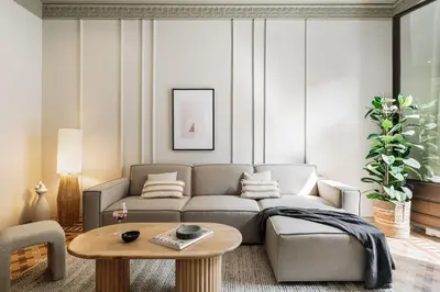 a dining room with a wooden table and chairs at Albori - 2 bedrooms and balcony in Eixample Dreta in Barcelona
