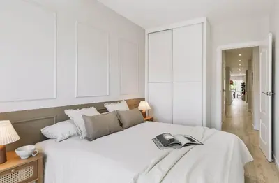 a bathroom with a sink and a toilet and a shower at Arienzo - 2 bedrooms and balcony in Sant Gervasi in Barcelona