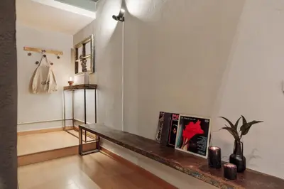 a kitchen with a island in a room at Thar - 1 bedroom in Ciutat Vella in Barcelona