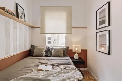 a living room with a couch and a coffee table at Itza - 3 bedrooms and office and terrace in Gràcia in Barcelona