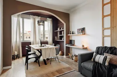 a bathroom with a sink and a toilet at Kalo - 1 bedroom and office in Eixample Esquerra in Barcelona