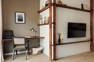 a kitchen and dining room with a wooden table and chairs at Tilapa - 2 bedrooms and terrace in Sant Antoni in Barcelona