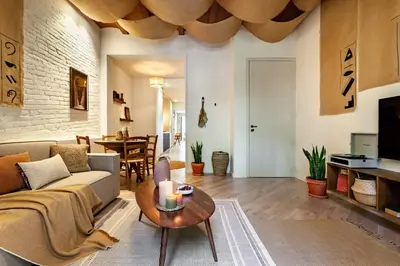 a bathroom with a sink and a mirror at Siwa - 2 bedrooms in Eixample Dreta in Barcelona