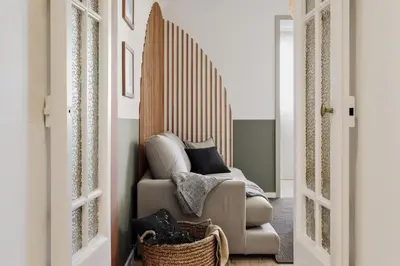 a living room with a couch and a table at Tulum - 3 bedrooms and balcony in Gràcia in Barcelona