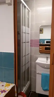 a bathroom with a shower and a sink at Coliving 87 estudio numero 10 in Barcelona