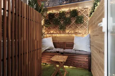 a large bathroom with a tub and a toilet at Perfect Romantic Getaway Cozy Retreat with Jacuzzi in Barcelona