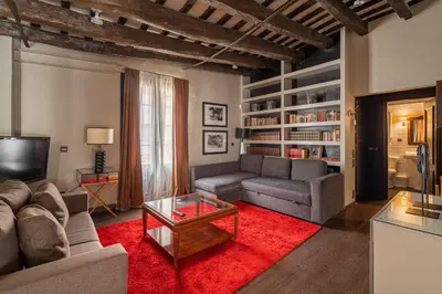 a living room with a couch and a coffee table at Stay U-nique Apartments Pou in Barcelona