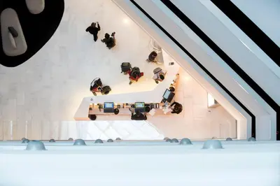a group of people sitting at a table in a room at Negresco Princess 4* Sup in Barcelona