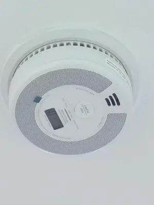 a ceiling light with a speaker on a ceiling at Attic Center Sitges in Sitges