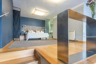 a bedroom with a bed in a room at My Space Barcelona Gracia Pool Terrace in Barcelona